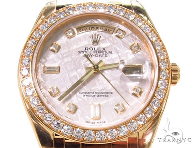 Diamond Rolex Day-Date Masterpiece 18K Gold Watch 36603 - Image 1