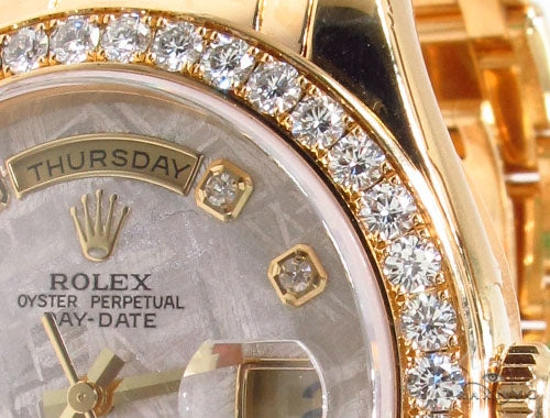 Diamond Rolex Day-Date Masterpiece 18K Gold Watch 36603 - Image 7