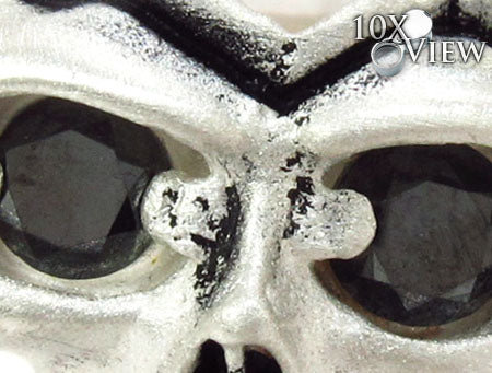 Mens Silver Skull Ring 31329 - Image 3