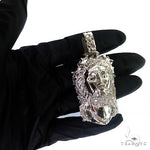 Diamond Spikes Crown Jesus Head Pendant 69149