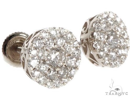 14K Gold Diamond Earrings 64174 - Image 1