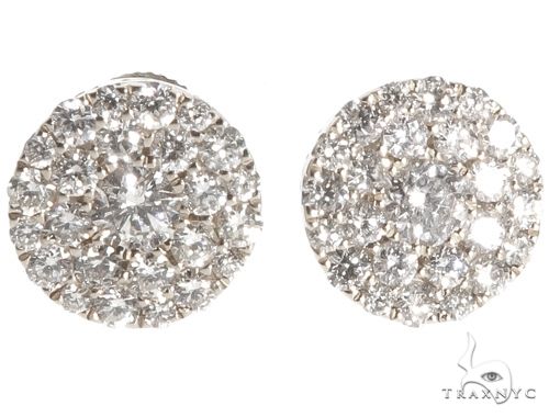 14K Gold Diamond Earrings 64174 - Image 3