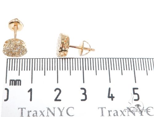 14K Gold Diamond Stud Earrings 64175 - Image 7