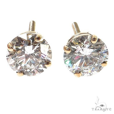1ct each Diamond Stud Earrings (Lab) 68464 - Image 1