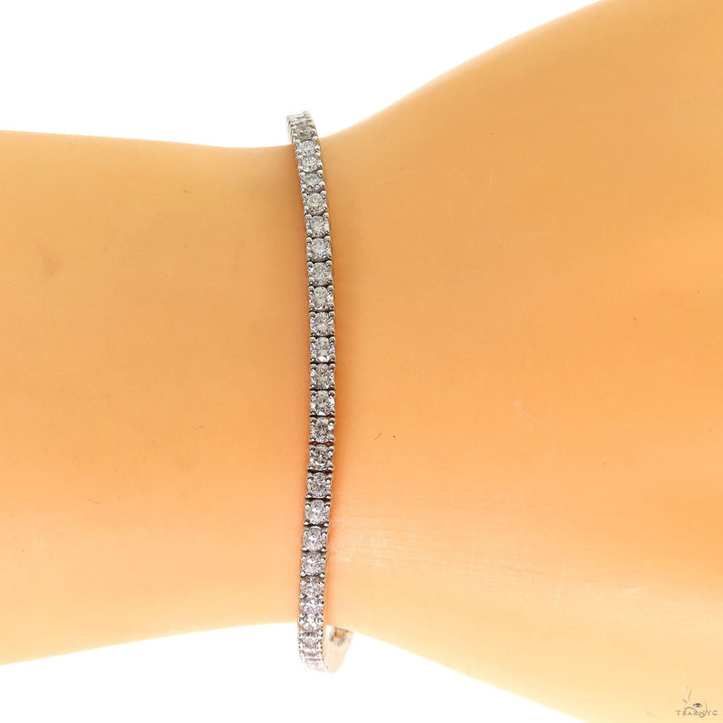 Diamond Tennis Bracelet 7.2 inches 2.4 mm 69852 - Image 5