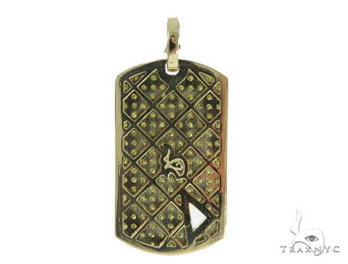 Diamond Triangle Dog Tag Pendant 45573 - Image 4