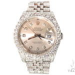 Custom Fully Iced Out Datejust Rolex Watch 64126 - Image 2