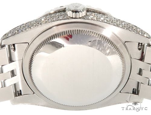 Custom Fully Iced Out Datejust Rolex Watch 64126 - Image 5