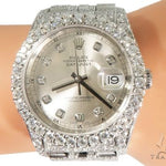 Custom Fully Iced Out Datejust Rolex Watch 64126 - Image 9