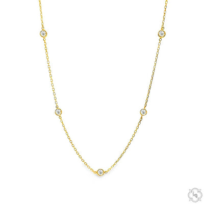 Diamond Bezel Necklace  70331 - Image 1