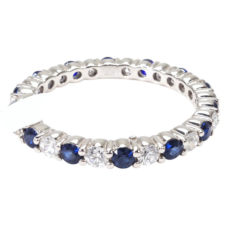 Blue Sapphire Diamond Ring 26860