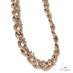 Diamond Infinity Flower Cuban Chain 69709 - Image 2