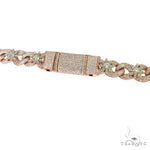 Diamond Infinity Flower Cuban Chain 69709 - Image 4