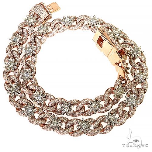 Diamond Infinity Flower Cuban Chain 69709 - Image 5