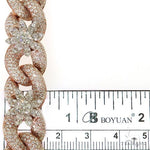 Diamond Infinity Flower Cuban Chain 69709 - Image 7