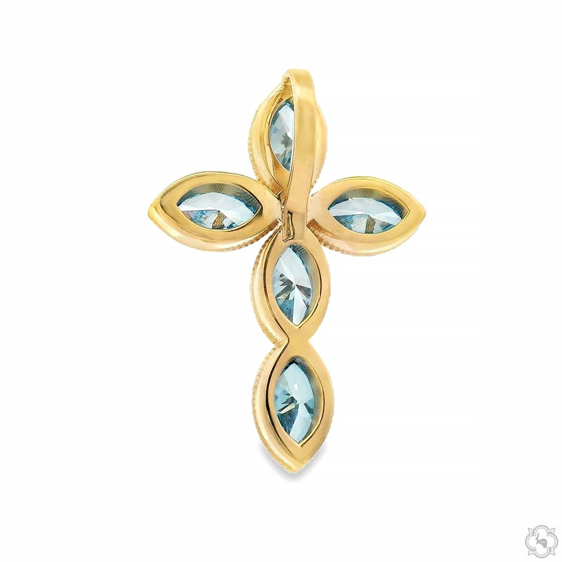 Divine Blue Marquise Cross 70771 - Image 4