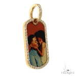 Dog Tag Diamond Frame Photo Pendant 67906 - Image 2