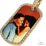 Dog Tag Diamond Frame Photo Pendant 67906 - Image 3