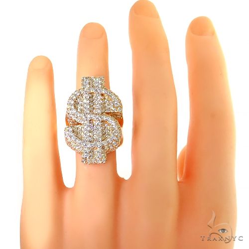 Dollar Sign Diamond Ring 68795 - Image 6