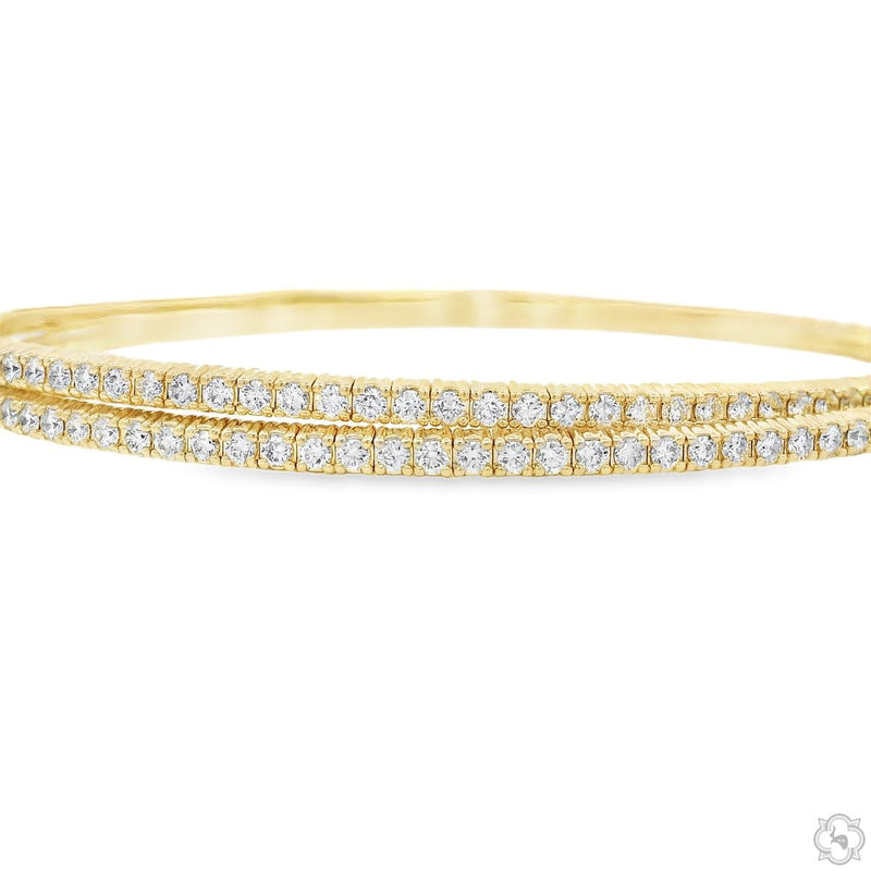 Double Row Diamond Tennis Bracelet 70706 - Image 2