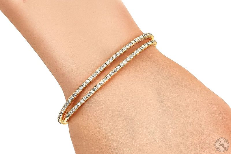 Double Row Diamond Tennis Bracelet 70706 - Image 6