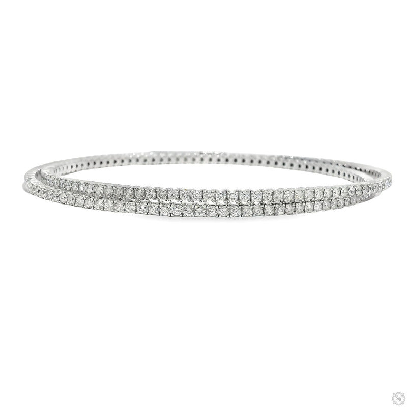 Double Row Infinity Diamond Tennis Bracelet 70712 - Image 1