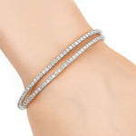 Double Row Infinity Diamond Tennis Bracelet 70712 - Image 5