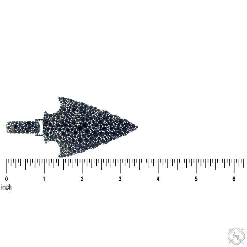 Double Side Arrowhead Pendant .925 Silver 70831 - Image 6