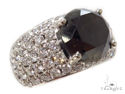 Eiffel Black Diamond Wedding Ring 40417 - Image 1