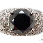 Eiffel Black Diamond Wedding Ring 40417 - Image 2