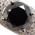 Eiffel Black Diamond Wedding Ring 40417 - Image 3