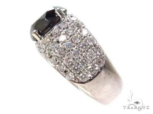 Eiffel Black Diamond Wedding Ring 40417 - Image 4