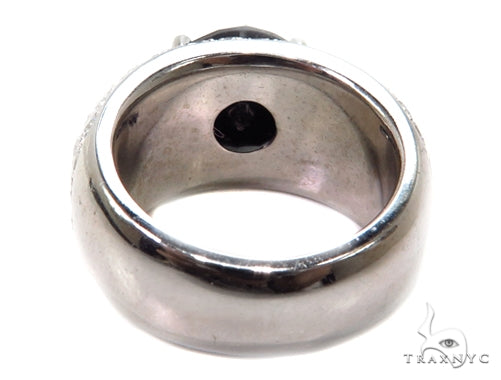 Eiffel Black Diamond Wedding Ring 40417 - Image 6