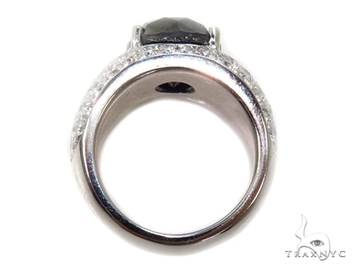 Eiffel Black Diamond Wedding Ring 40417 - Image 7