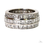 Elegant Fusion 3 Row Eternity Diamond Ring 70095 - Image 1