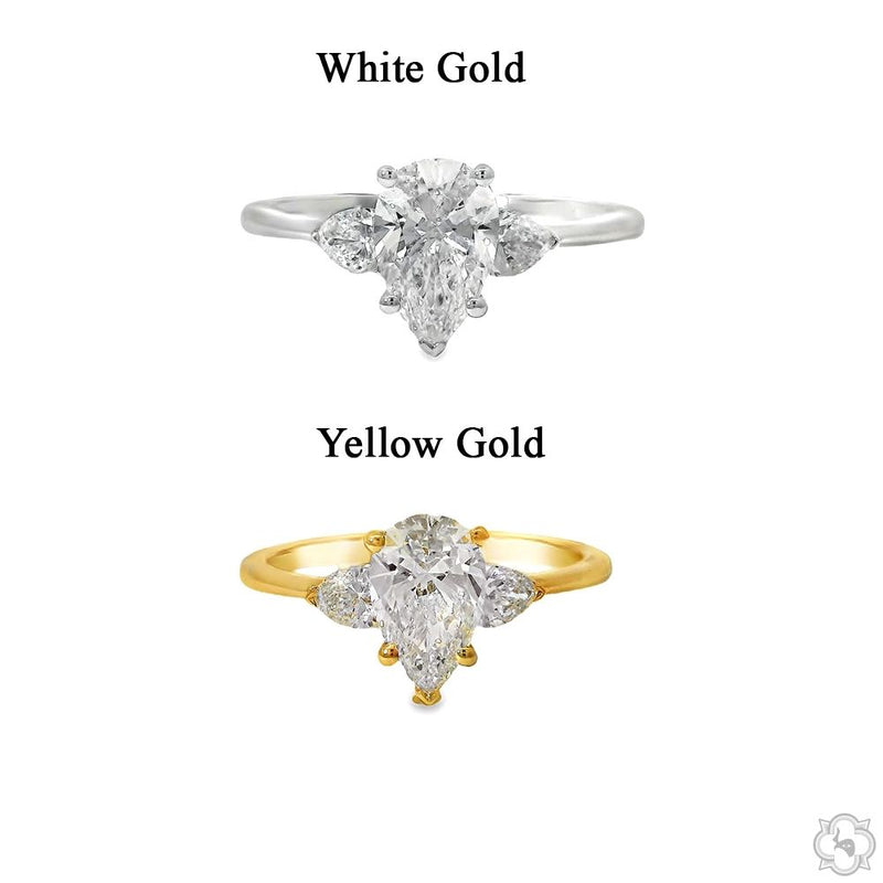 Elegant Pear Shape Diamond Ring 70287 - Image 6