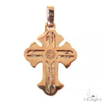 Emerald Cut Diamond Cross Pendant 68542 - Image 4