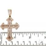 Emerald Cut Diamond Cross Pendant 68576 - Image 5