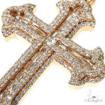 Emerald Cut Diamond Cross Pendant 68583 - Image 3