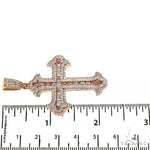 Emerald Cut Diamond Cross Pendant 68583 - Image 6