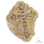 Emerald Cut Diamond Cross Ring 68775 - Image 2