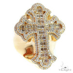 Emerald Cut Diamond Cross Ring (Lab) 68786 - Image 2