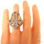 Emerald Cut Diamond Cross Ring (Lab) 68786 - Image 6