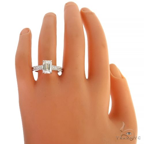 Emerald Cut Diamond Engagement Ring 68069 - Image 6