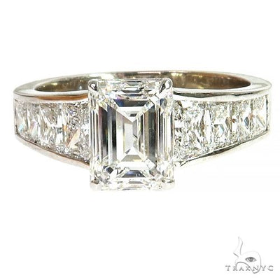 Emerald Cut Diamond Engagement Ring 68179 - Image 1