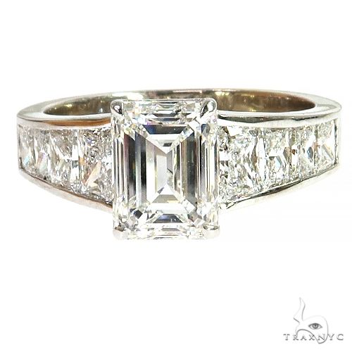 Emerald Cut Diamond Engagement Ring 68179 - Image 1