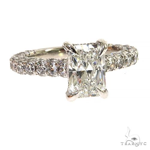 Emerald Cut Diamond Engagement Ring 68553 - Image 2