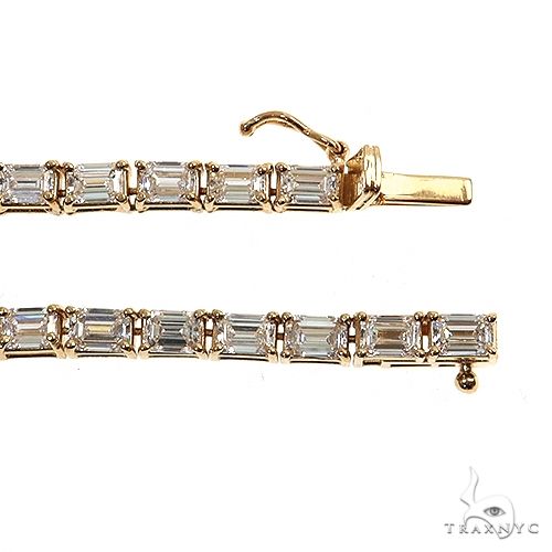 Emerald Cut Diamond Tennis Chain 69509 - Image 3
