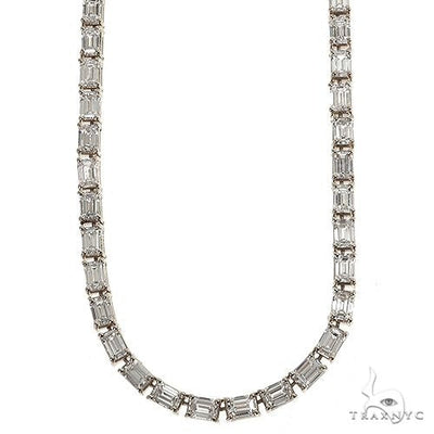 Emerald Cut Diamond Tennis Chain 69510 - Image 1