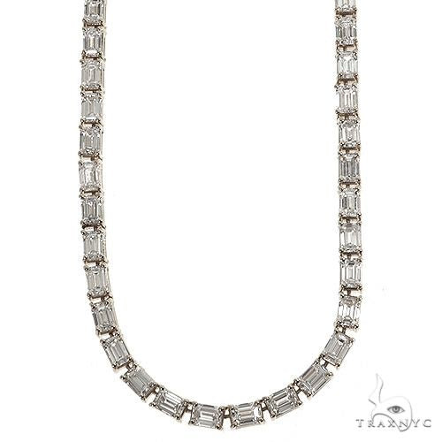 Emerald Cut Diamond Tennis Chain 69510 - Image 1
